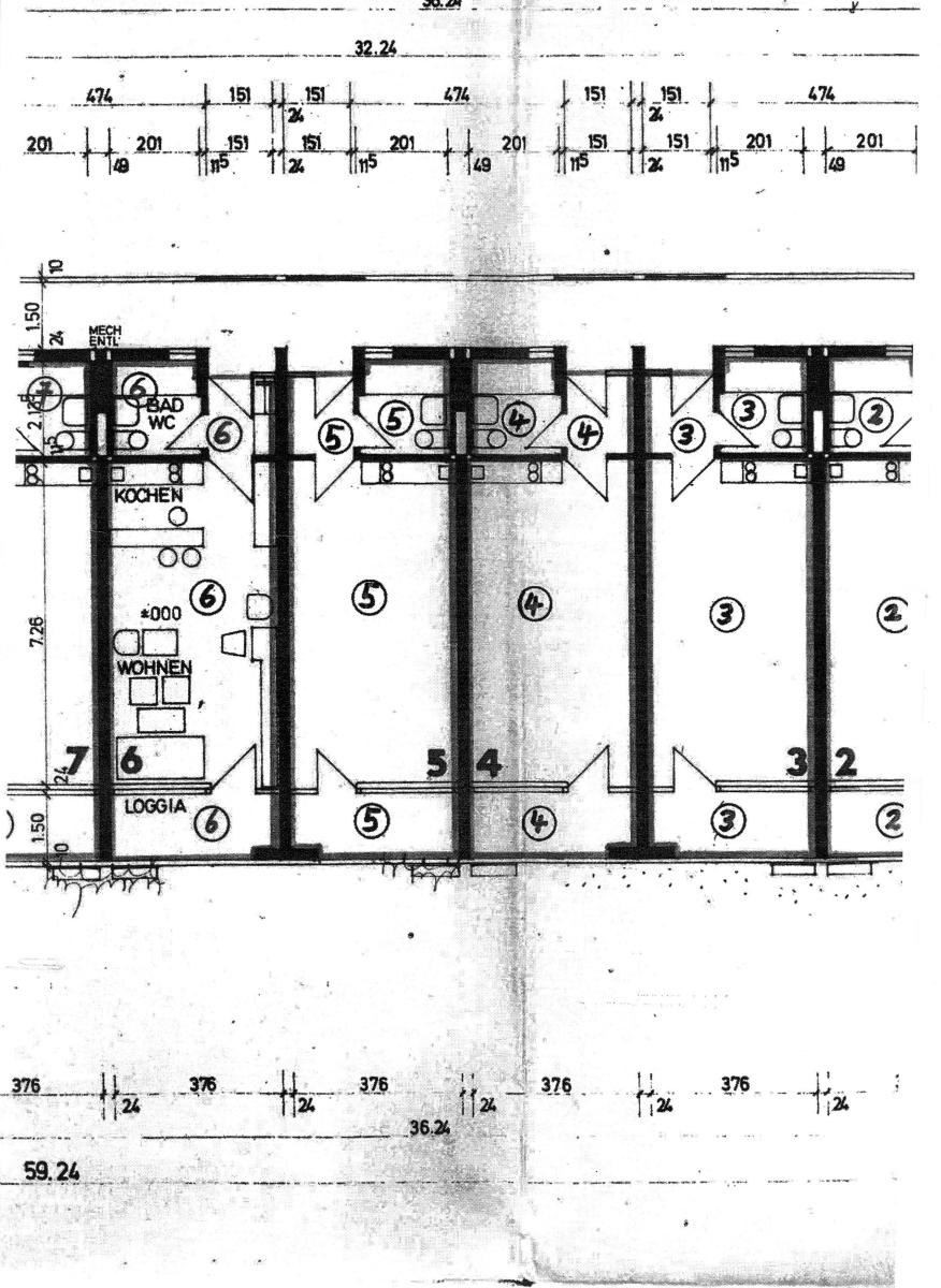 Grundrissplan Whg. Nr. 5